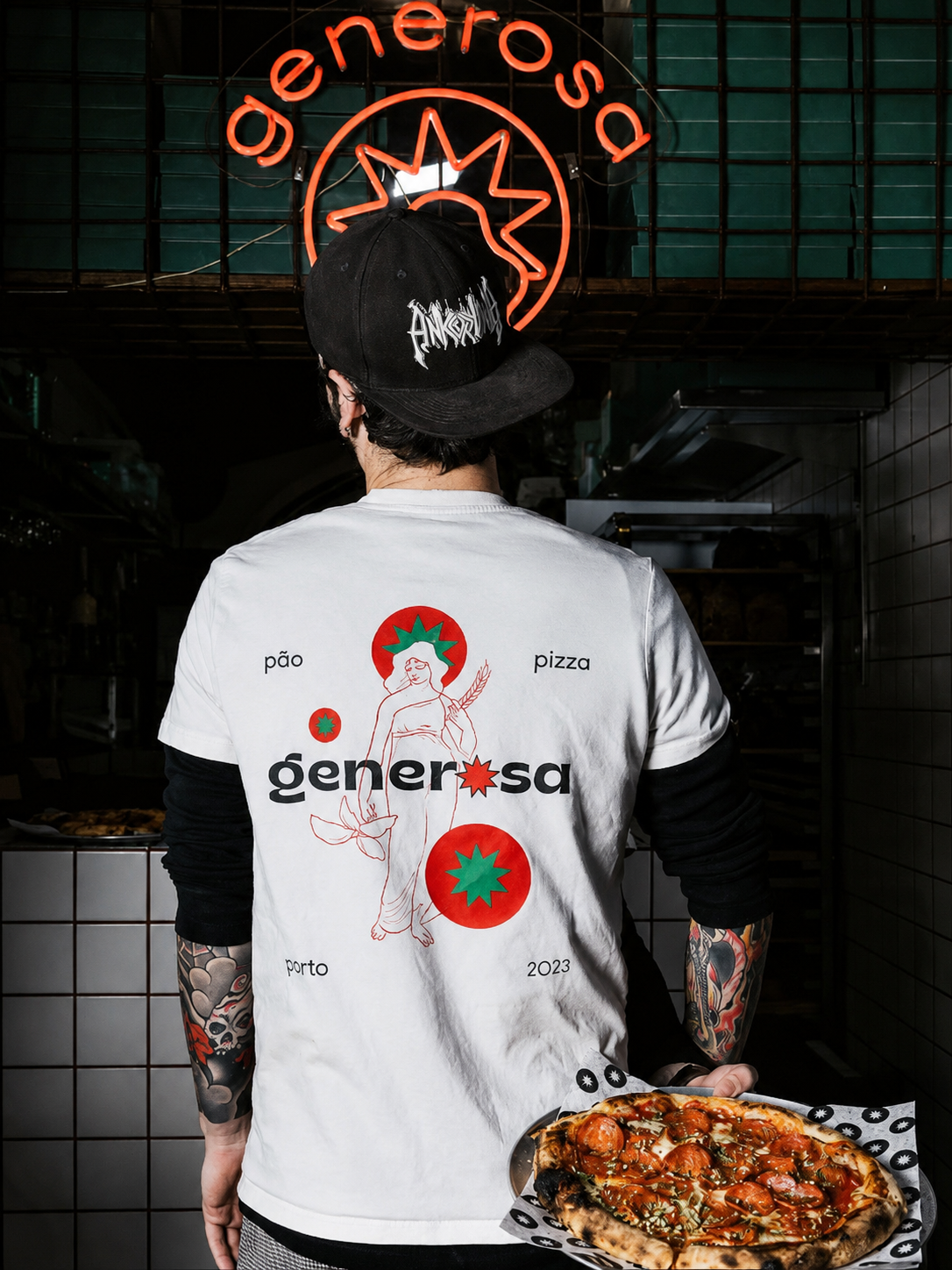 Pizza Generosa acabada de sair do forno